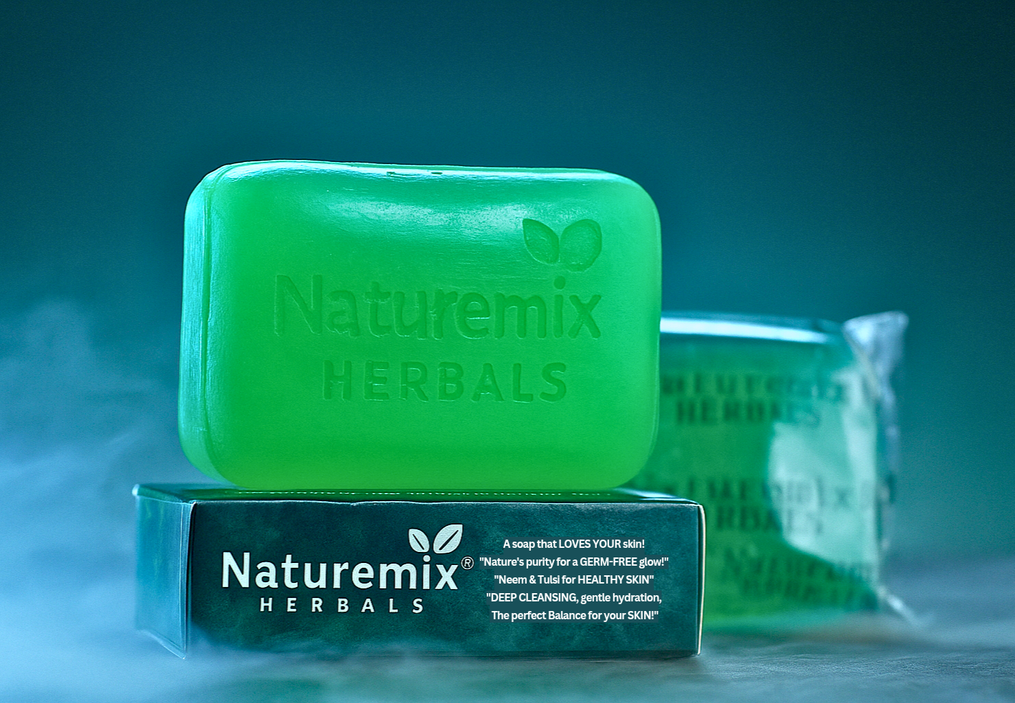 Neem and Tulsi Soap - Close up